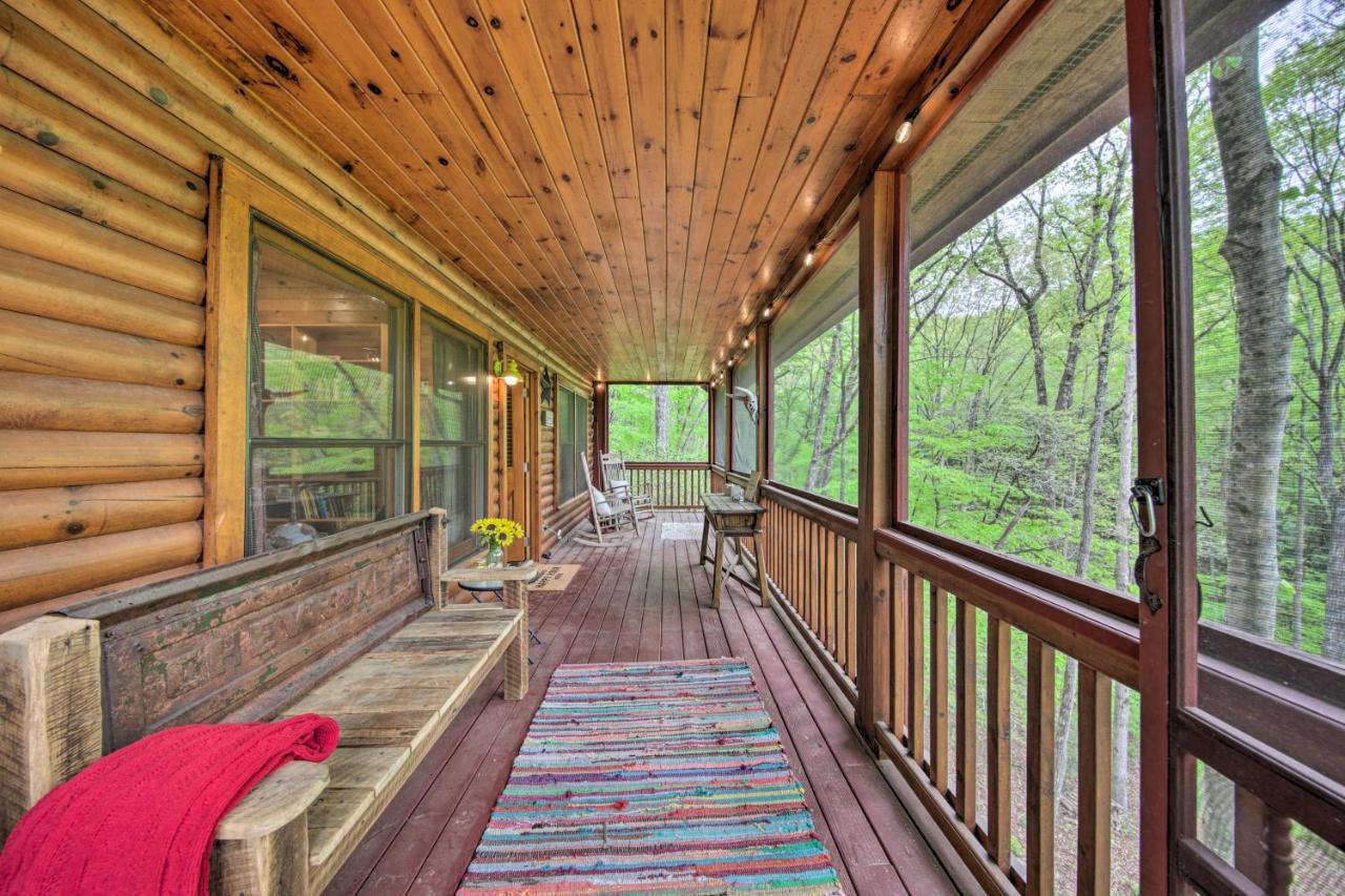Peaceful Blue Ridge Cabin With Decks And Fire Pit 외부 사진