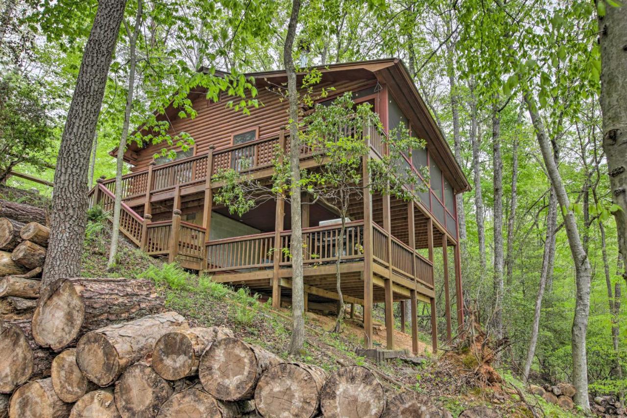 Peaceful Blue Ridge Cabin With Decks And Fire Pit 외부 사진